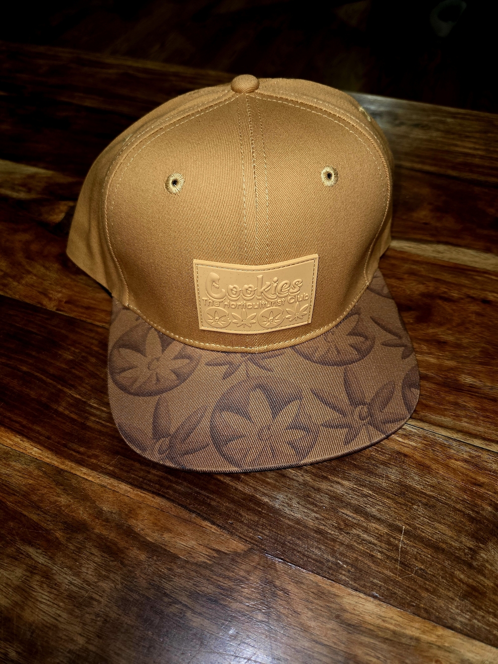 Cookies Tan Snapback Hat with 420 Brim
